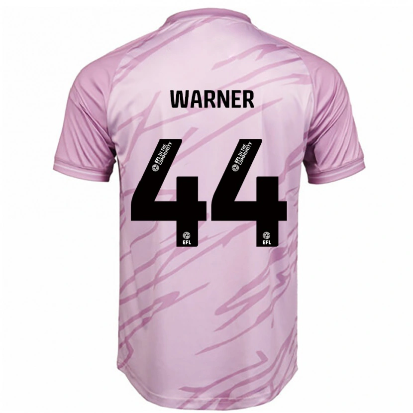 Danxen Hombre Camiseta James Warner #44 Rosa Negro 2ª Equipación 2025/26 La Camisa México