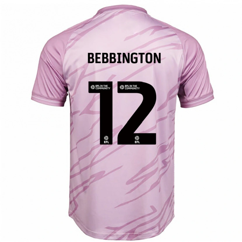 Danxen Hombre Camiseta Kimberley Bebbington #12 Rosa Negro 2ª Equipación 2025/26 La Camisa México