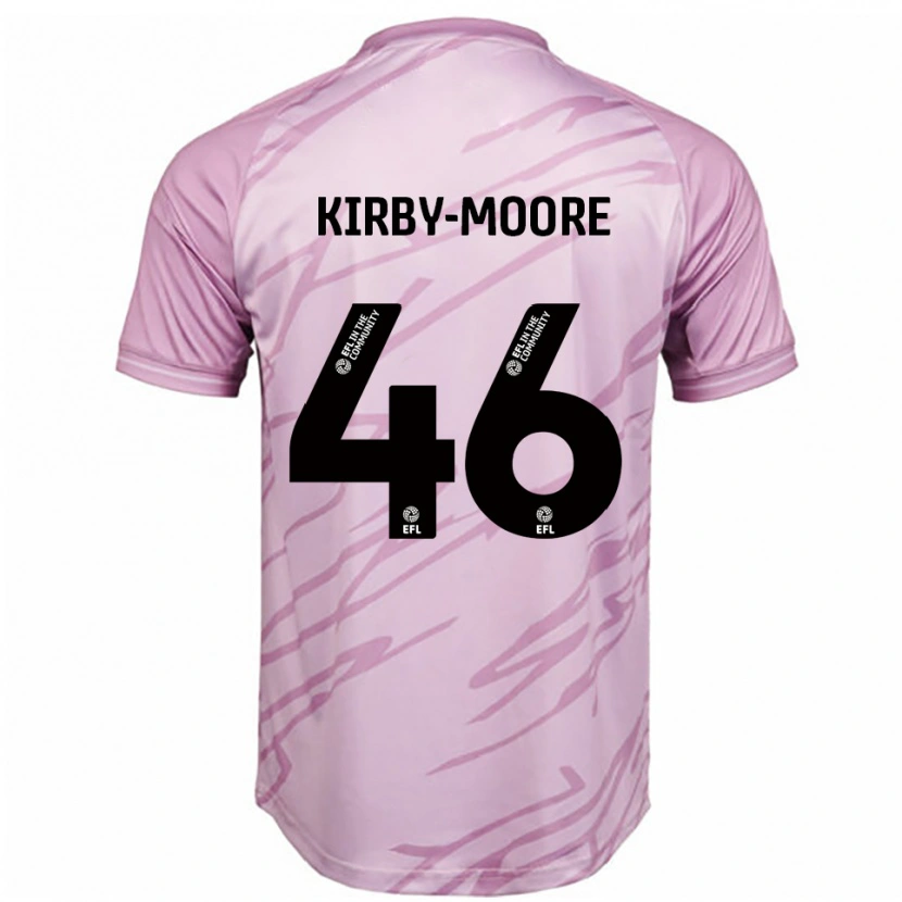 Danxen Hombre Camiseta Harvey Kirby-Moore #46 Rosa Negro 2ª Equipación 2025/26 La Camisa México
