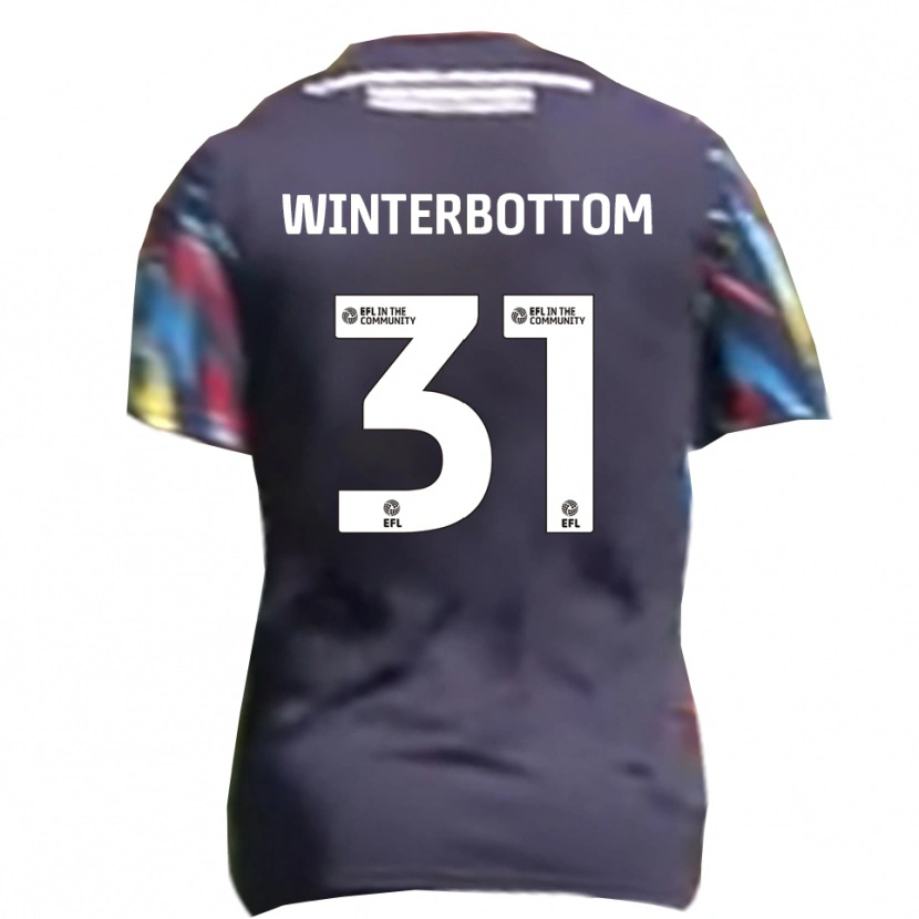 Danxen Hombre Camiseta Ben Winterbottom #31 Azul Marino Amarillo Rojo 2ª Equipación 2025/26 La Camisa México