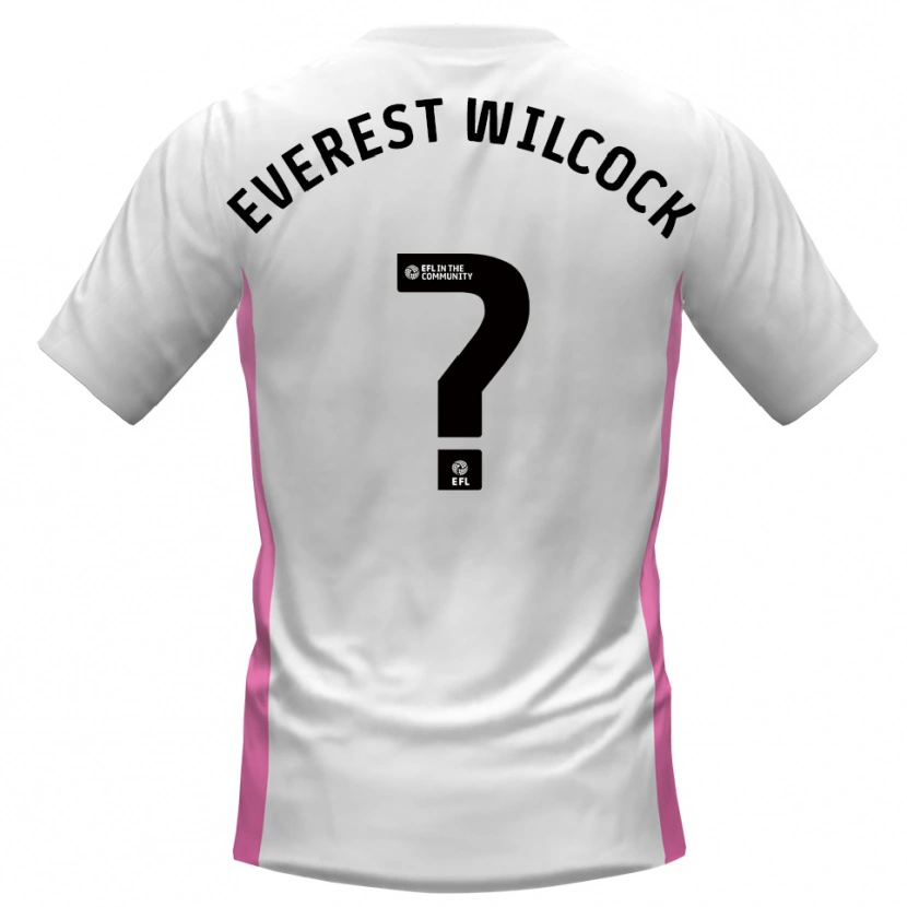 Danxen Hombre Camiseta Tom Everest Wilcock #0 Blanco Rojo 2ª Equipación 2025/26 La Camisa México