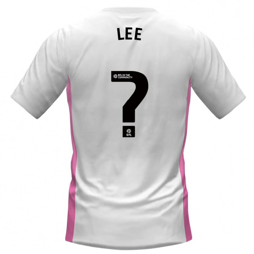 Danxen Hombre Camiseta Katelin Lee #0 Blanco Rojo 2ª Equipación 2025/26 La Camisa México