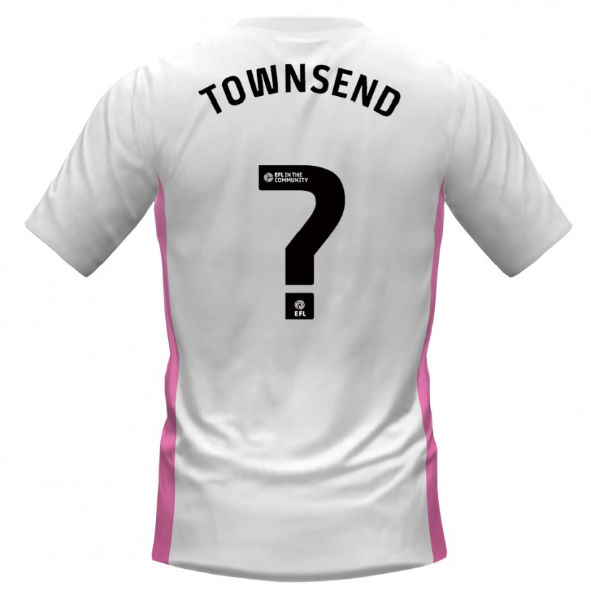 Danxen Hombre Camiseta Kadi Townsend #0 Blanco Rojo 2ª Equipación 2025/26 La Camisa México