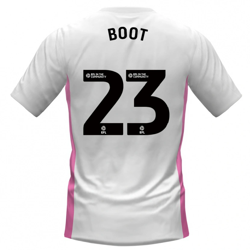 Danxen Hombre Camiseta Ryan Boot #23 Blanco Rojo 2ª Equipación 2025/26 La Camisa México