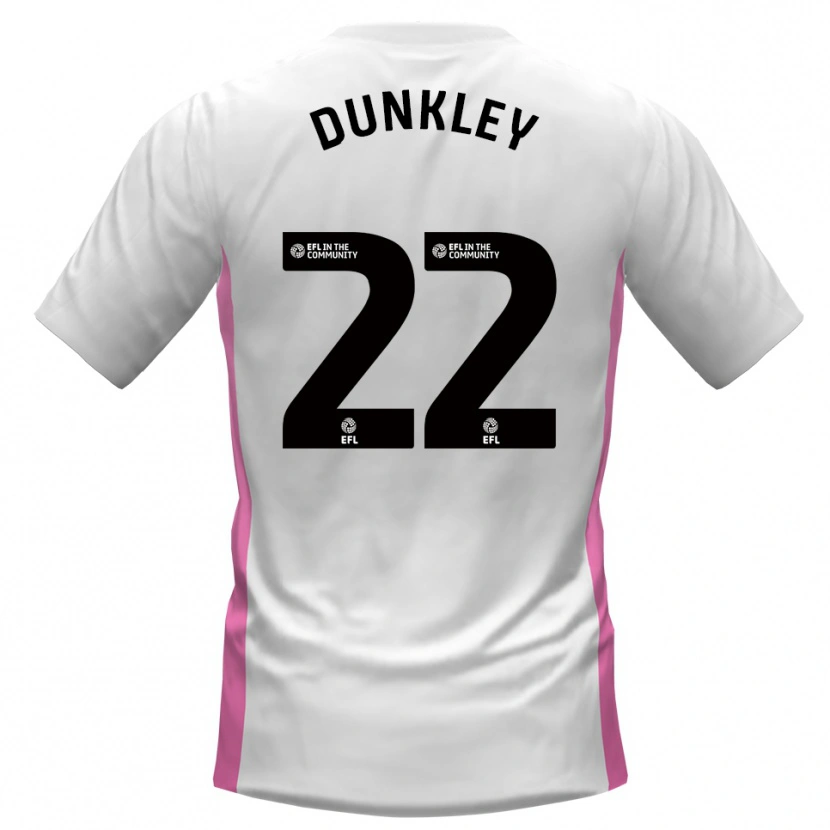 Danxen Hombre Camiseta Chey Dunkley #22 Blanco Rojo 2ª Equipación 2025/26 La Camisa México