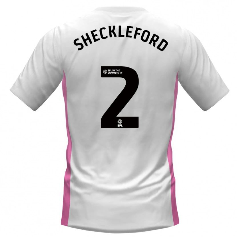 Danxen Hombre Camiseta Ryheem Sheckleford #2 Blanco Rojo 2ª Equipación 2025/26 La Camisa México
