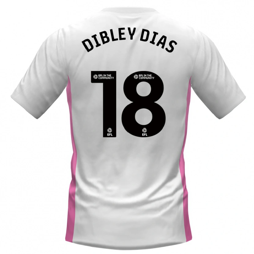 Danxen Hombre Camiseta Matt Dibley-Dias #18 Blanco Rojo 2ª Equipación 2025/26 La Camisa México