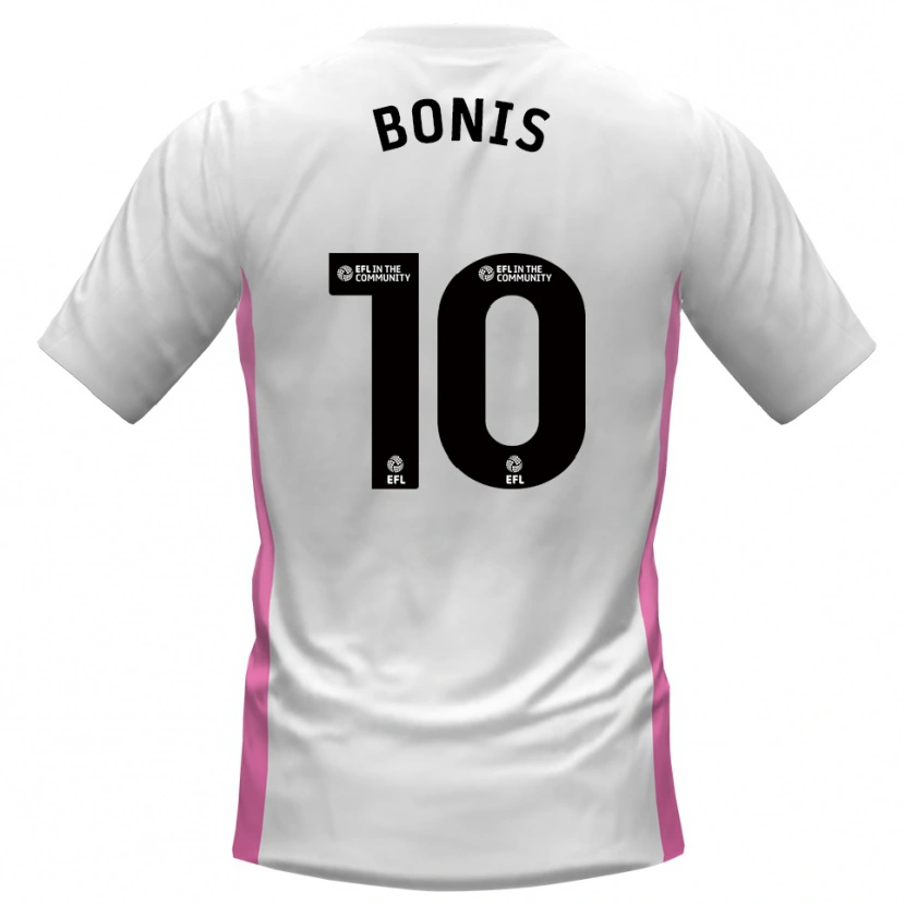 Danxen Hombre Camiseta Lee Bonis #10 Blanco Rojo 2ª Equipación 2025/26 La Camisa México