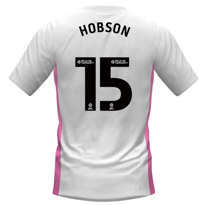 Danxen Hombre Camiseta Bailey Hobson #15 Blanco Rojo 2ª Equipación 2025/26 La Camisa México