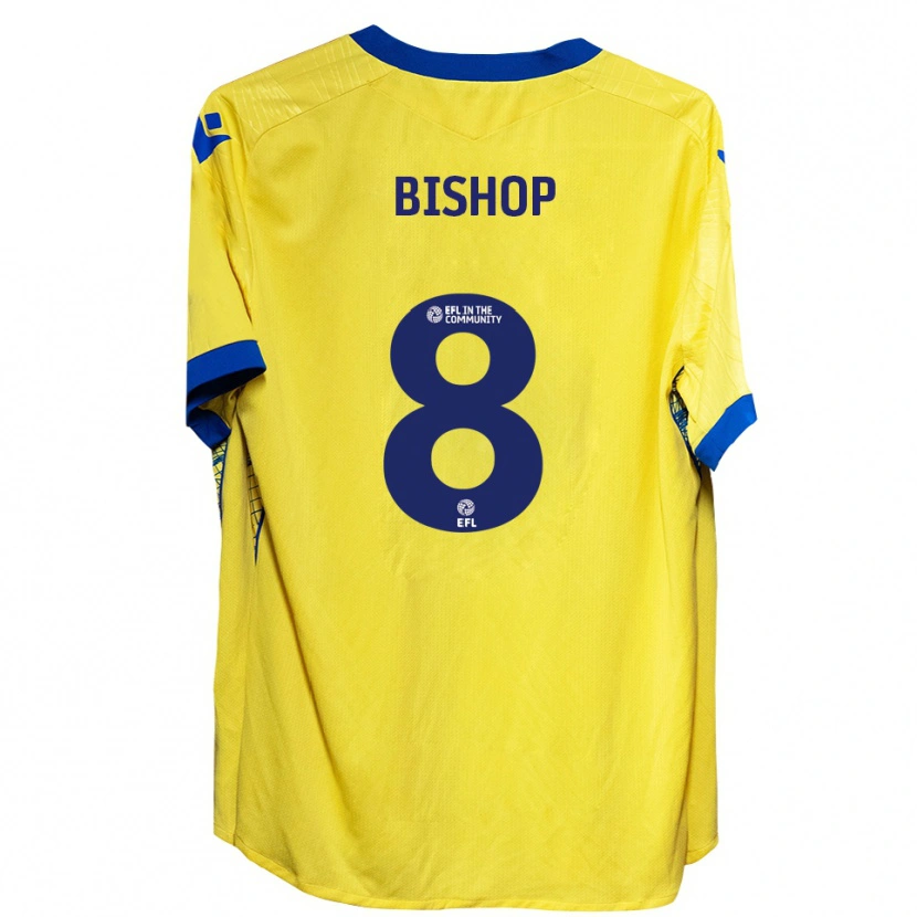 Danxen Hombre Camiseta Teddy Bishop #8 Amarillo Azul 2ª Equipación 2025/26 La Camisa México