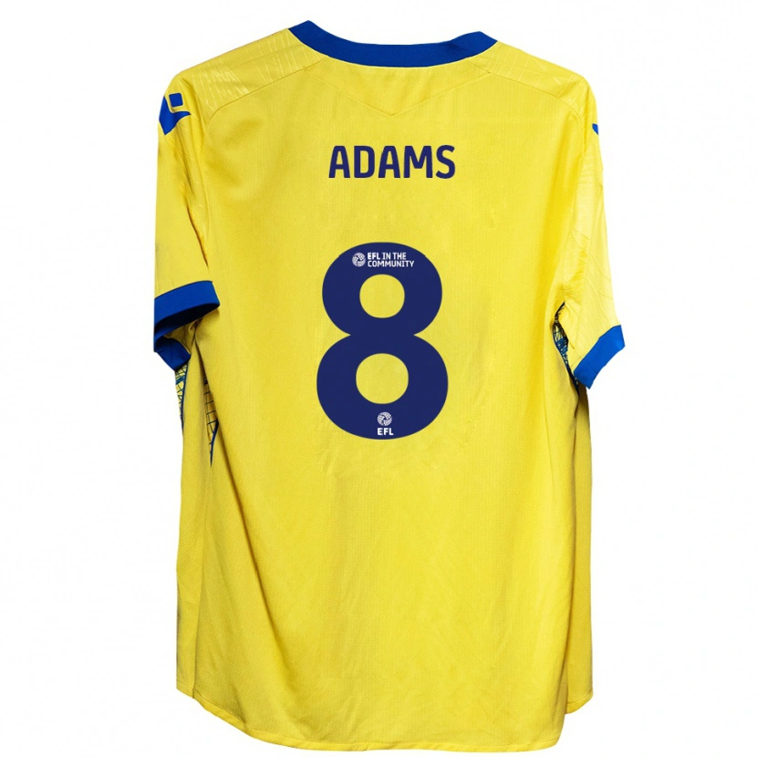 Danxen Hombre Camiseta Thalia Adams #8 Amarillo Azul 2ª Equipación 2025/26 La Camisa México