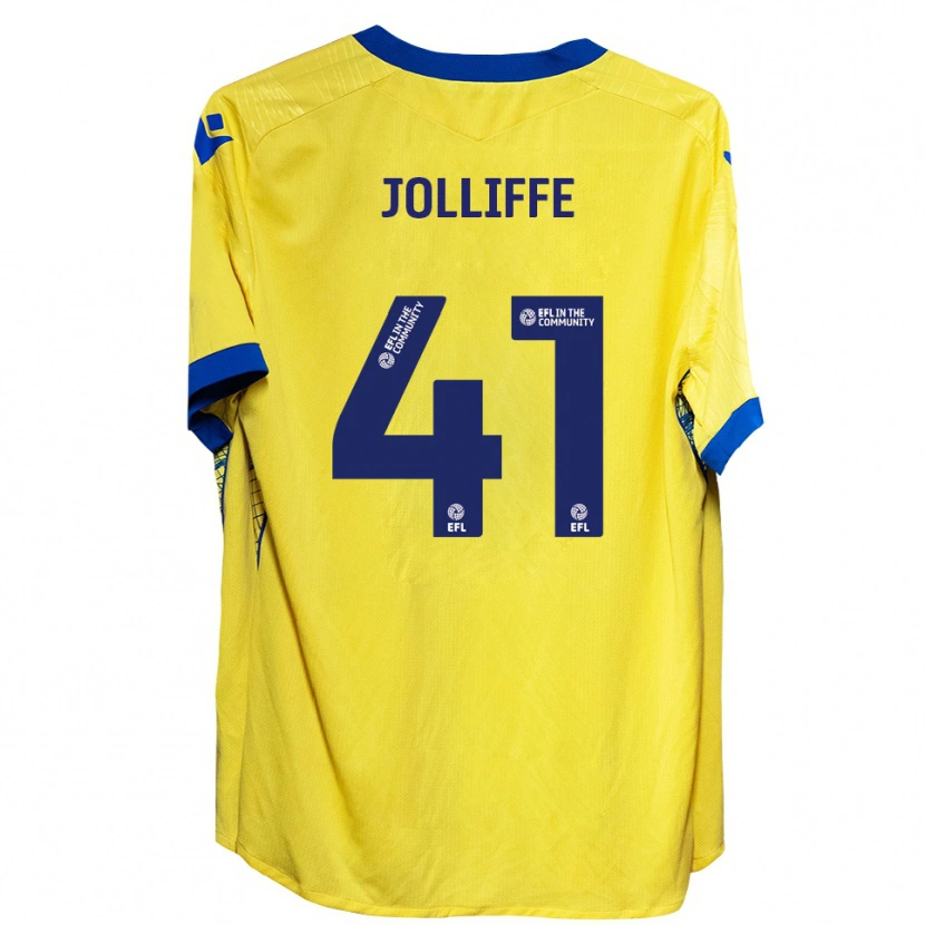 Danxen Hombre Camiseta Max Jolliffe #41 Amarillo Azul 2ª Equipación 2025/26 La Camisa México