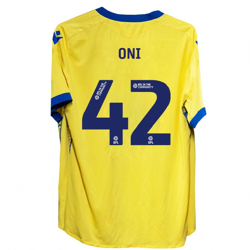 Danxen Hombre Camiseta Milton Oni #42 Amarillo Azul 2ª Equipación 2025/26 La Camisa México