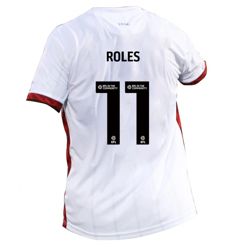 Danxen Hombre Camiseta Jack Roles #11 Blanco Rojo Negro 2ª Equipación 2025/26 La Camisa México