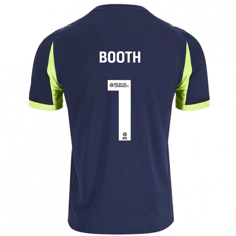 Danxen Hombre Camiseta Tom Booth #1 Azul Marino Verde Fluorescente 2ª Equipación 2025/26 La Camisa México