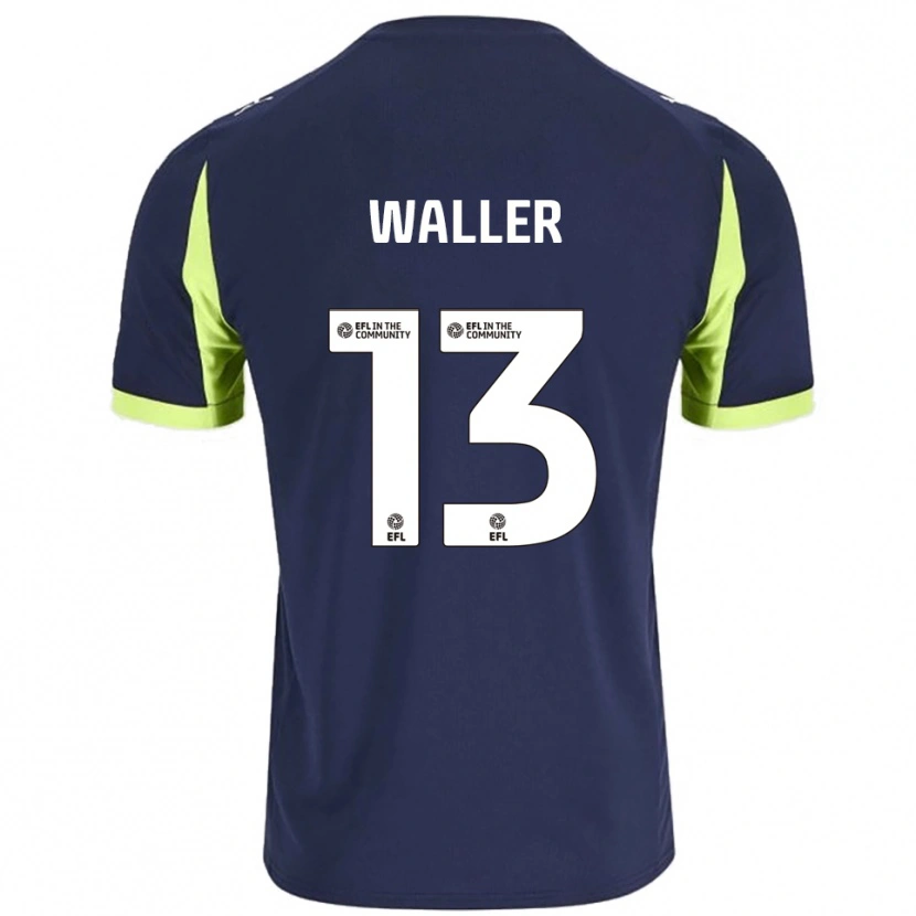 Danxen Hombre Camiseta Sam Waller #13 Azul Marino Verde Fluorescente 2ª Equipación 2025/26 La Camisa México