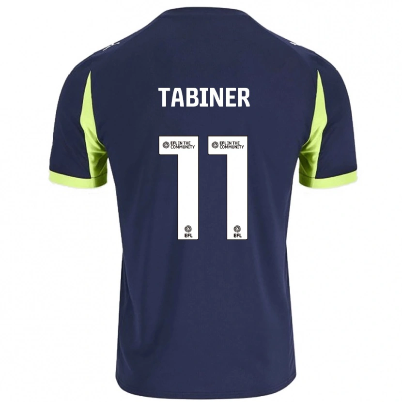 Danxen Hombre Camiseta Joel Tabiner #11 Azul Marino Verde Fluorescente 2ª Equipación 2025/26 La Camisa México