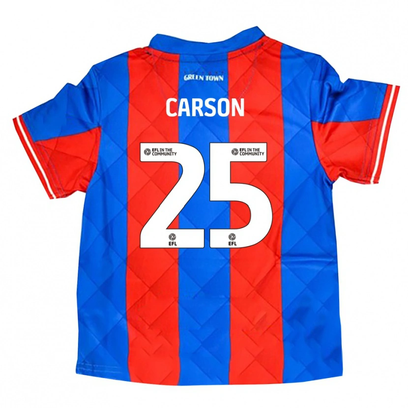 Danxen Hombre Camiseta Matty Carson #25 Azul Rojo Blanco 2ª Equipación 2025/26 La Camisa México