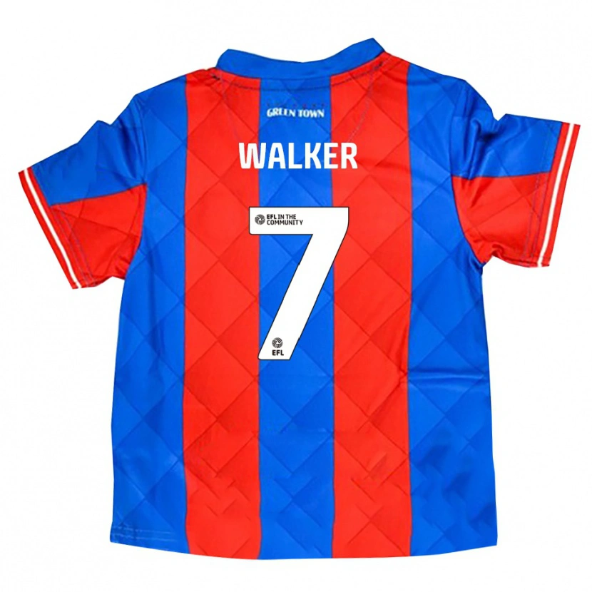 Danxen Hombre Camiseta Jamie Walker #7 Azul Rojo Blanco 2ª Equipación 2025/26 La Camisa México