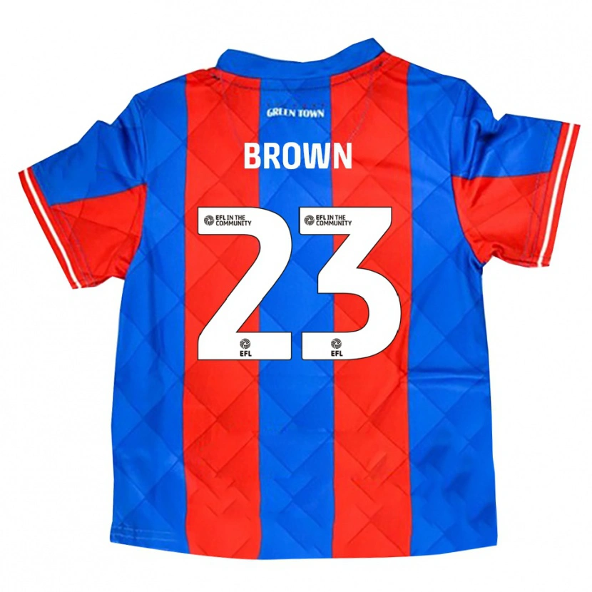 Danxen Hombre Camiseta Henry Brown #23 Azul Rojo Blanco 2ª Equipación 2025/26 La Camisa México