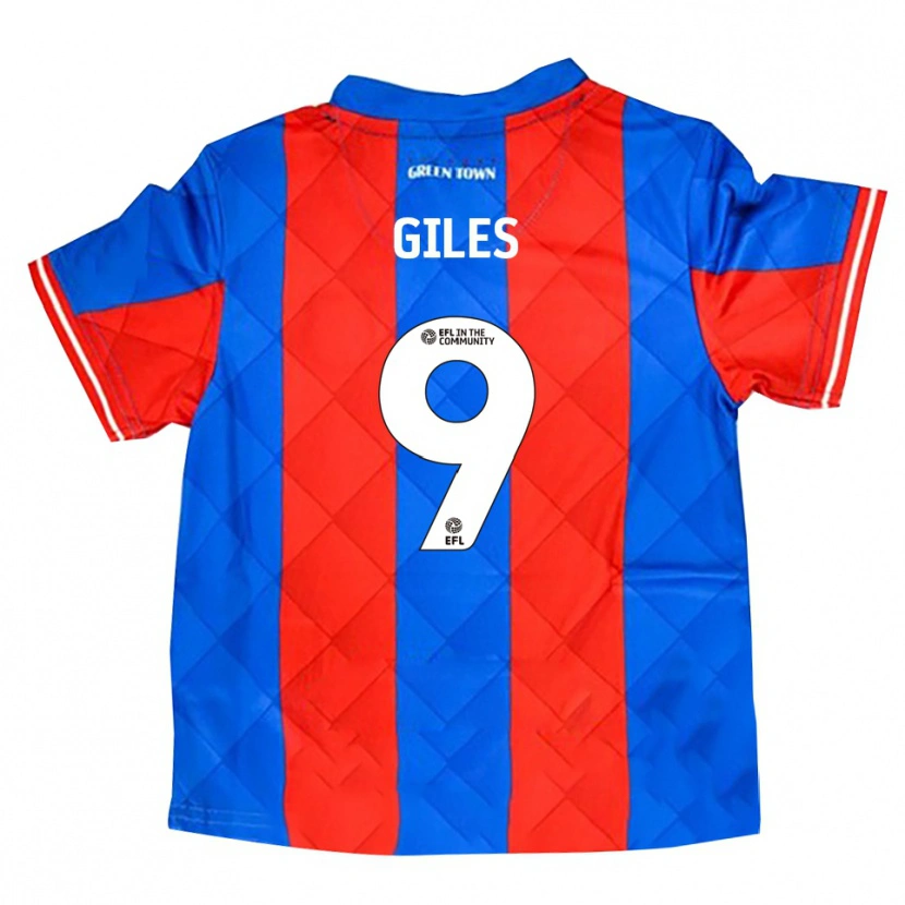 Danxen Hombre Camiseta Grayson Giles #9 Azul Rojo Blanco 2ª Equipación 2025/26 La Camisa México