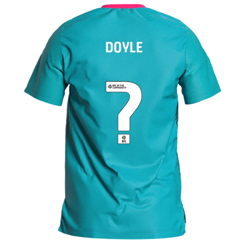 Danxen Hombre Camiseta Lauren Doyle #0 Celeste Rosa 2ª Equipación 2025/26 La Camisa México