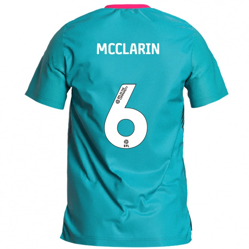 Danxen Hombre Camiseta Jack Mcclarin #6 Celeste Rosa 2ª Equipación 2025/26 La Camisa México