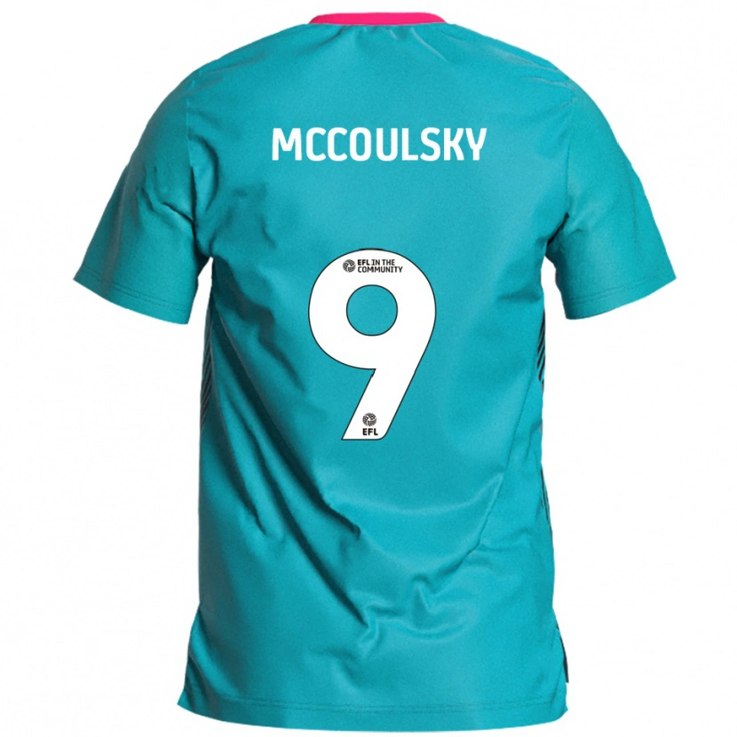 Danxen Hombre Camiseta Shawn Mccoulsky #9 Celeste Rosa 2ª Equipación 2025/26 La Camisa México