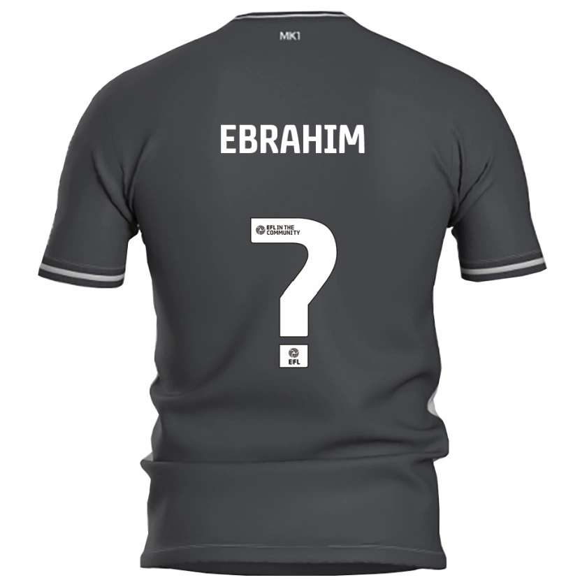 Danxen Hombre Camiseta Erin Ebrahim #0 Gris Plata 2ª Equipación 2025/26 La Camisa México