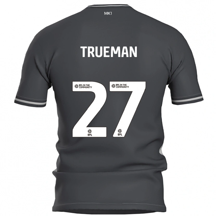Danxen Hombre Camiseta Connal Trueman #27 Gris Plata 2ª Equipación 2025/26 La Camisa México