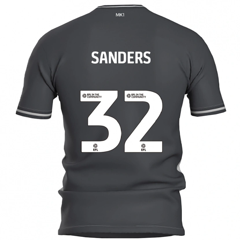 Danxen Hombre Camiseta Jack Sanders #32 Gris Plata 2ª Equipación 2025/26 La Camisa México