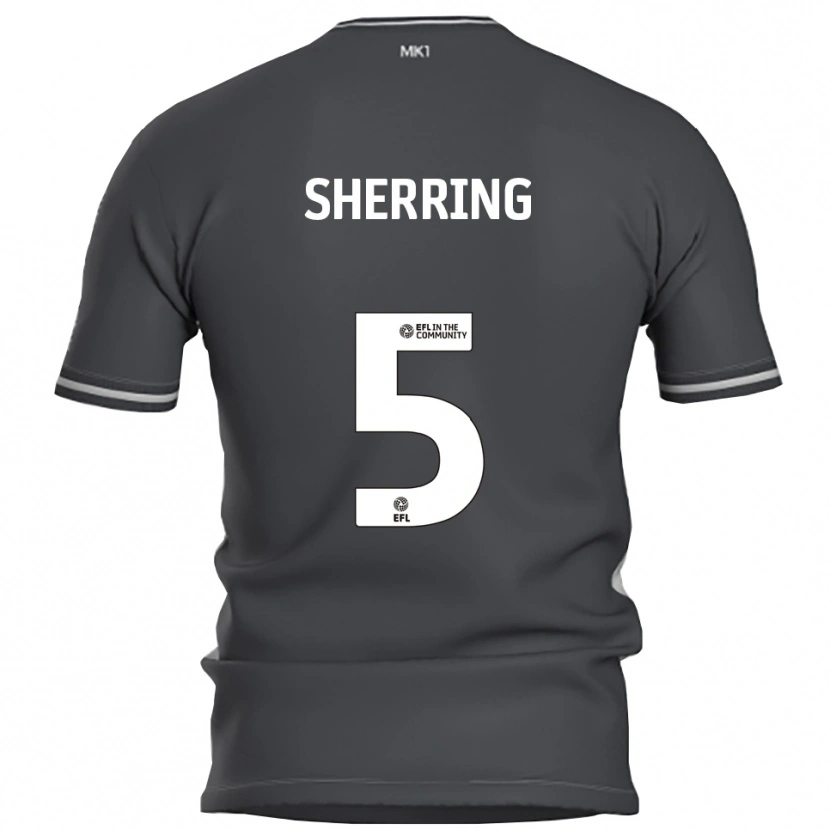 Danxen Hombre Camiseta Sam Sherring #5 Gris Plata 2ª Equipación 2025/26 La Camisa México