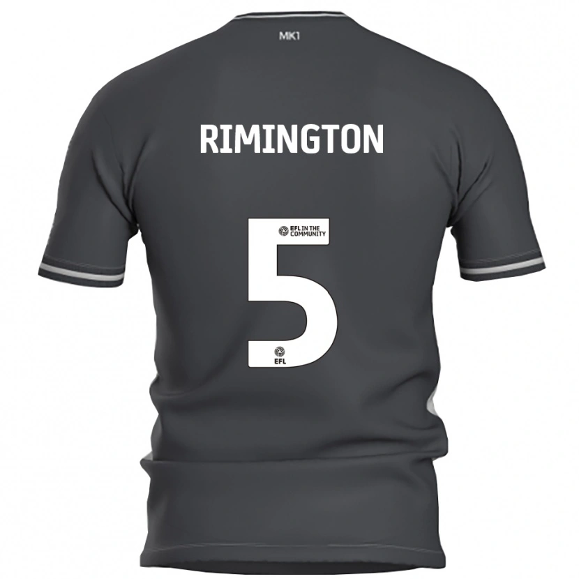 Danxen Hombre Camiseta Isabelle Rimington #5 Gris Plata 2ª Equipación 2025/26 La Camisa México