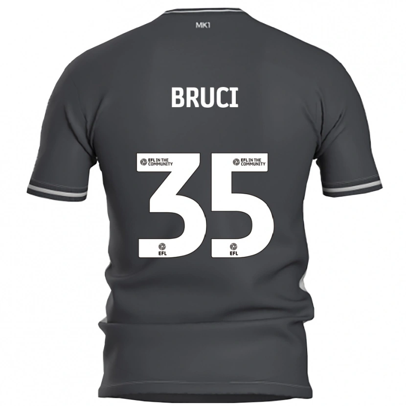 Danxen Hombre Camiseta Izabella Bruci #35 Gris Plata 2ª Equipación 2025/26 La Camisa México