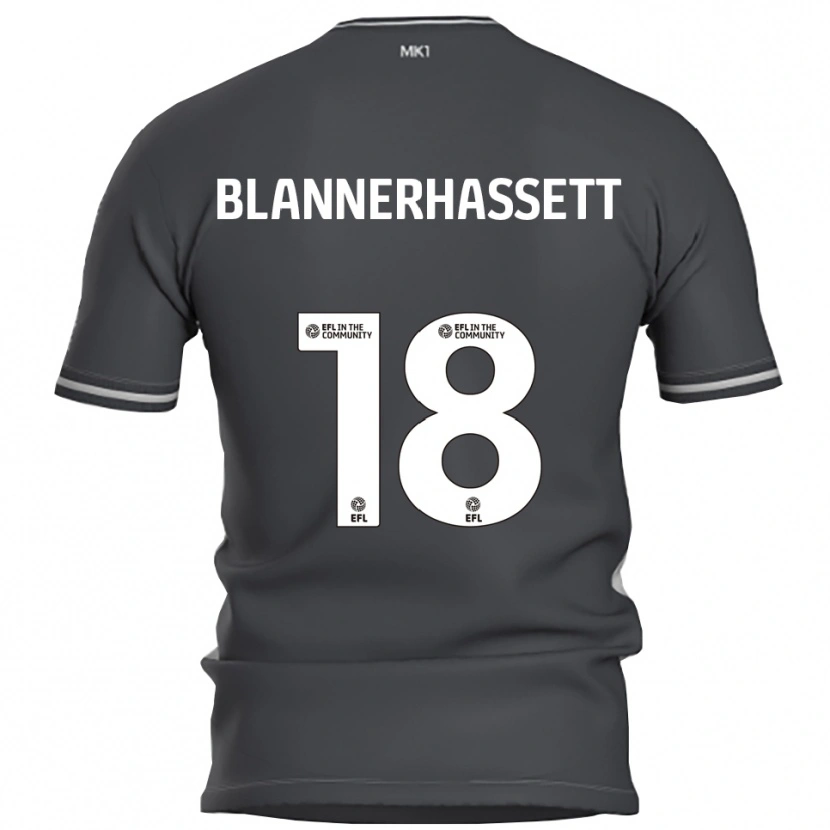 Danxen Hombre Camiseta Tommy Blannerhassett #18 Gris Plata 2ª Equipación 2025/26 La Camisa México