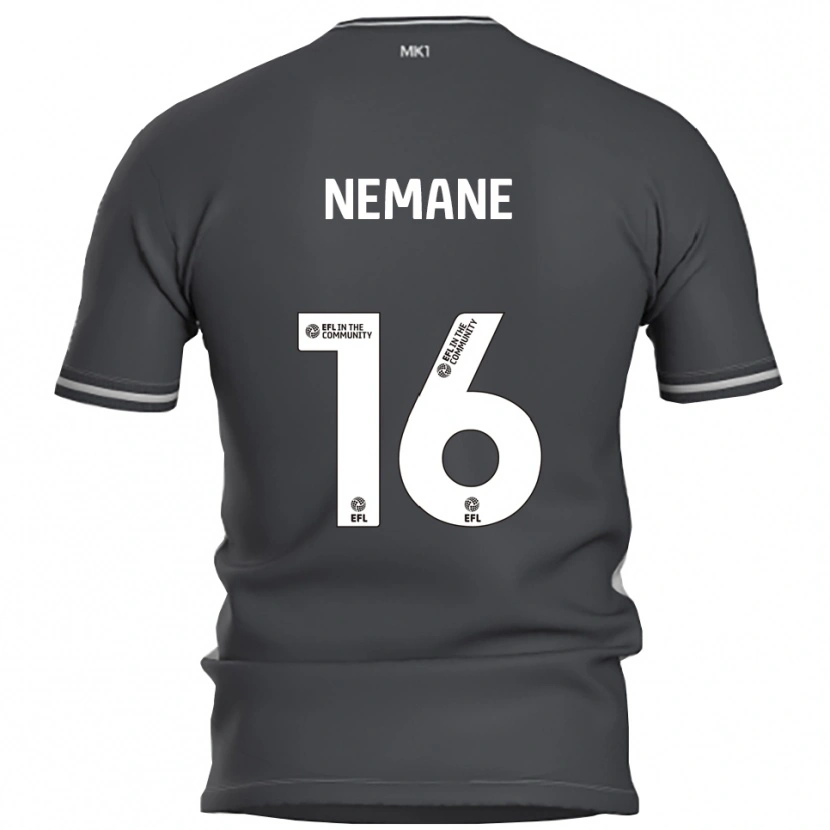 Danxen Hombre Camiseta Aaron Nemane #16 Gris Plata 2ª Equipación 2025/26 La Camisa México