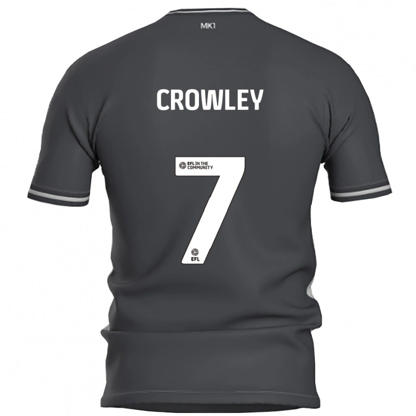 Danxen Hombre Camiseta Dan Crowley #7 Gris Plata 2ª Equipación 2025/26 La Camisa México