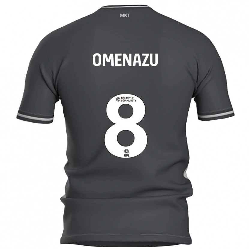 Danxen Hombre Camiseta Favour Omenazu #8 Gris Plata 2ª Equipación 2025/26 La Camisa México