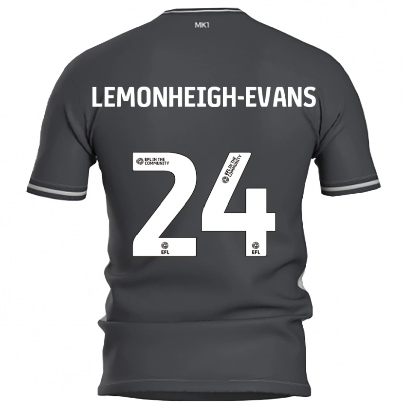 Danxen Hombre Camiseta Connor Lemonheigh-Evans #24 Gris Plata 2ª Equipación 2025/26 La Camisa México