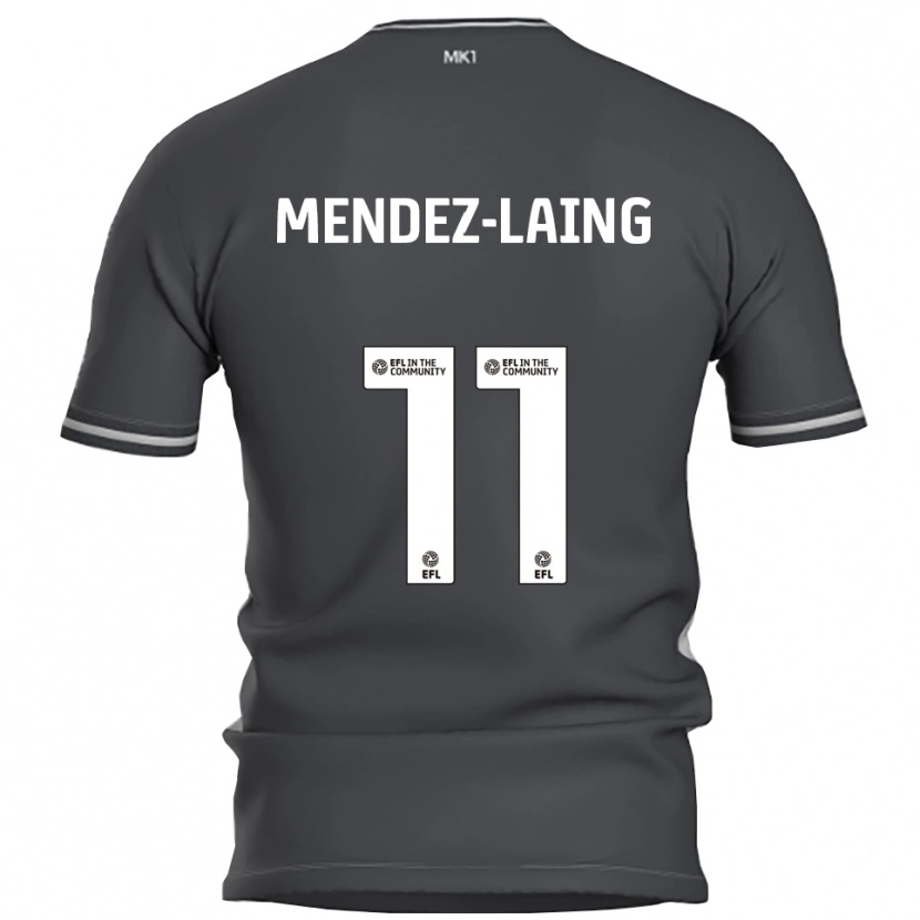 Danxen Hombre Camiseta Nathaniel Méndez-Laing #11 Gris Plata 2ª Equipación 2025/26 La Camisa México