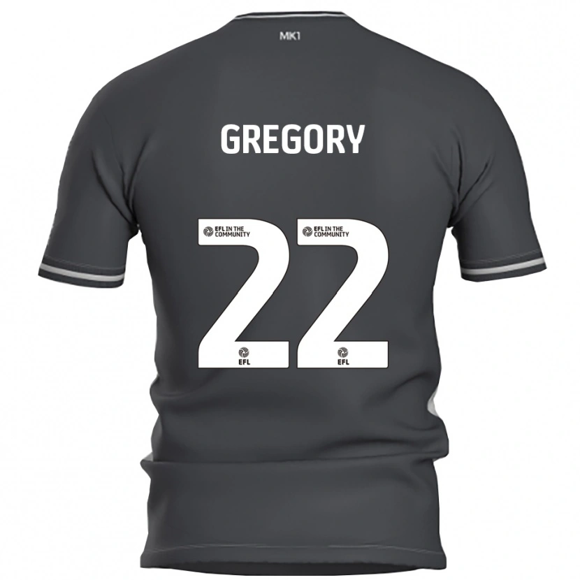 Danxen Hombre Camiseta Mia Gregory #22 Gris Plata 2ª Equipación 2025/26 La Camisa México