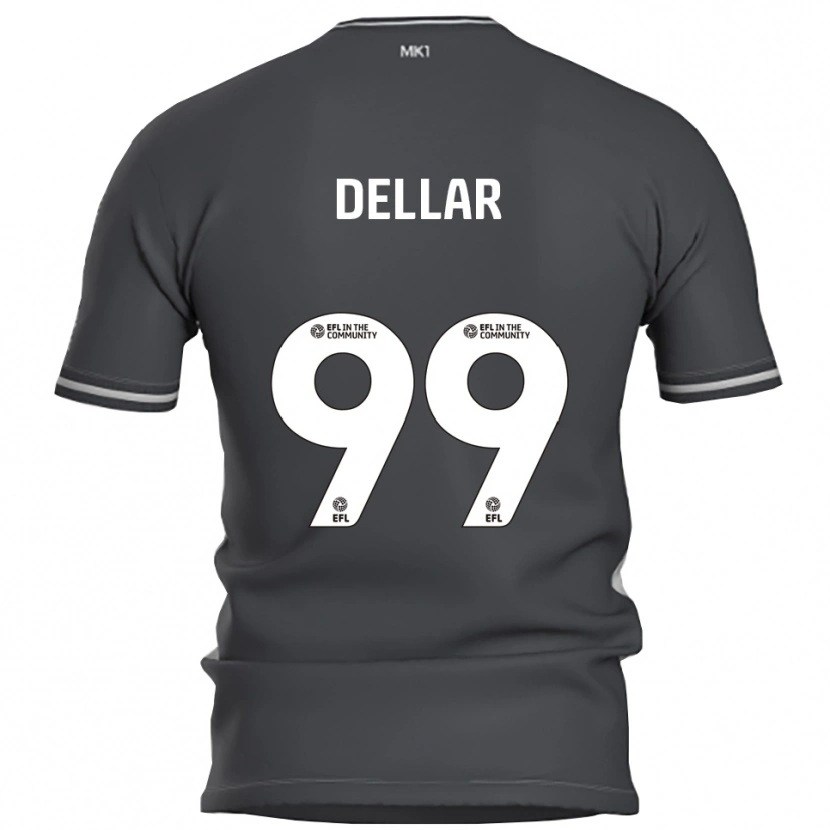 Danxen Hombre Camiseta Megan Dellar #99 Gris Plata 2ª Equipación 2025/26 La Camisa México