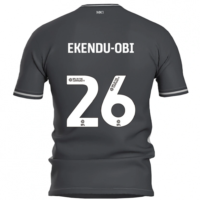Danxen Hombre Camiseta Ugomma Ekendu-Obi #26 Gris Plata 2ª Equipación 2025/26 La Camisa México