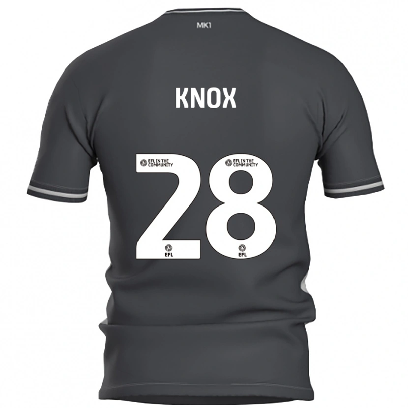 Danxen Hombre Camiseta Mollie Knox #28 Gris Plata 2ª Equipación 2025/26 La Camisa México