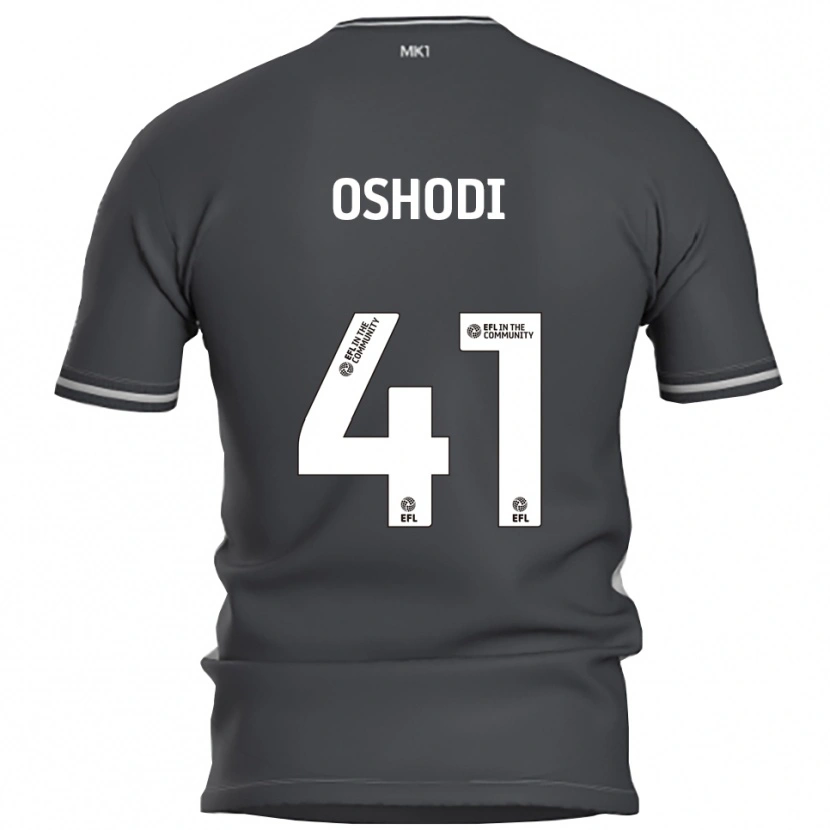 Danxen Hombre Camiseta Olivia Oshodi #41 Gris Plata 2ª Equipación 2025/26 La Camisa México