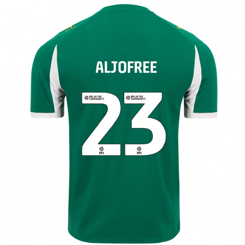 Danxen Hombre Camiseta Sonny Aljofree #23 Verde Blanco 2ª Equipación 2025/26 La Camisa México