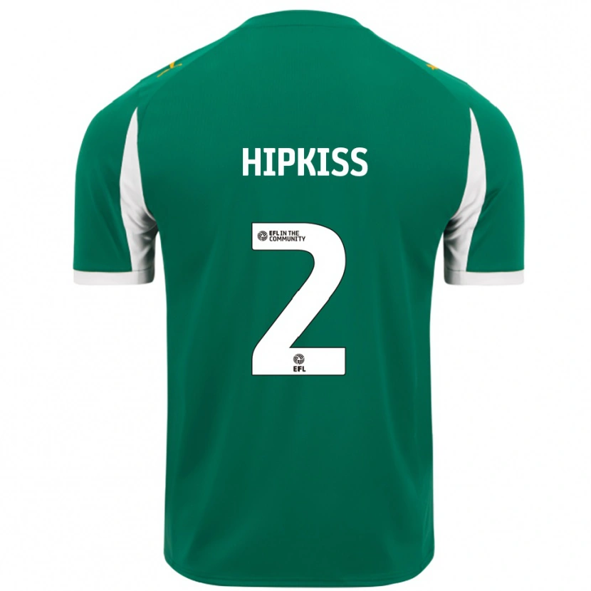 Danxen Hombre Camiseta Stanley Hipkiss #2 Verde Blanco 2ª Equipación 2025/26 La Camisa México
