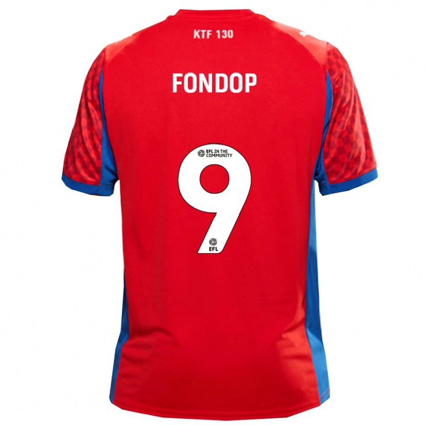 Danxen Hombre Camiseta Mike Fondop #9 Rojo Azul 2ª Equipación 2025/26 La Camisa México