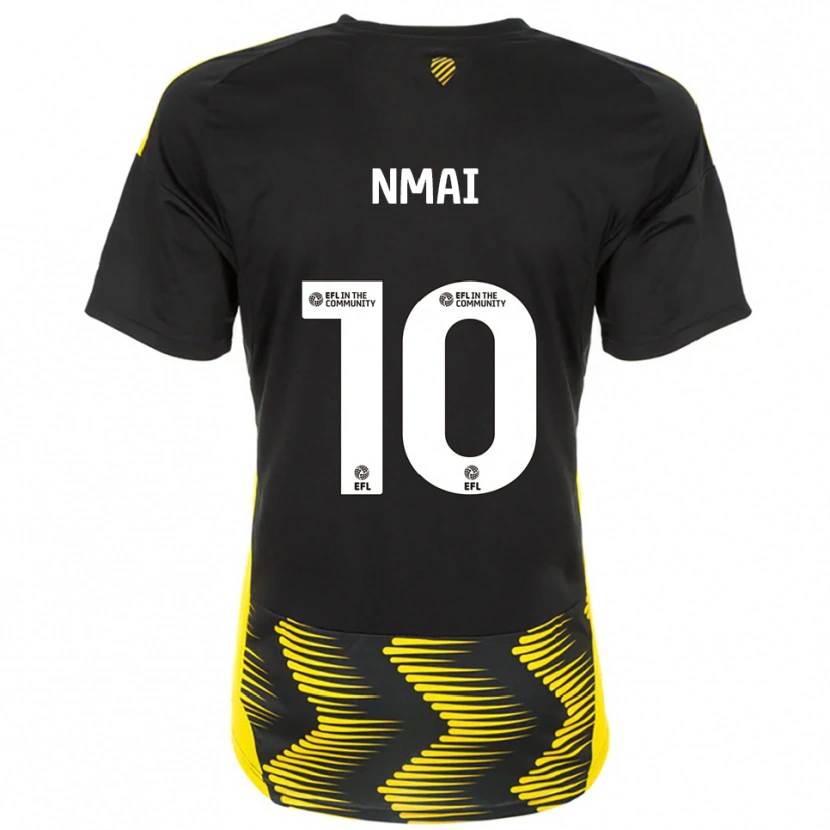 Danxen Hombre Camiseta Kelly Nmai #10 Negro Amarillo 2ª Equipación 2025/26 La Camisa México