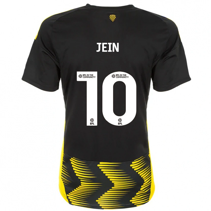 Danxen Hombre Camiseta Shaunna Jein #10 Negro Amarillo 2ª Equipación 2025/26 La Camisa México